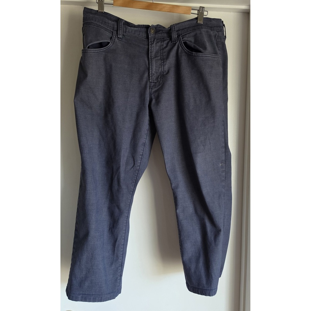 Hudson Men's Jeans Size 36 Navy Solid Casual Straight Denim Pants Trousers